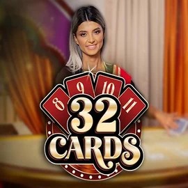 32 Cards online game logo by Ezugi on spinsycasinos-es.com