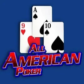 All American Poker online game logo by RTG (Reel Time Gaming) on spinsycasinos-es.com