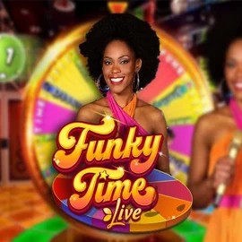 Funky Time online game logo by Evolution on spinsycasinos-es.com