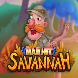 Mad Hit Savannah slot logo by RubyPlay at Spinsy Casino