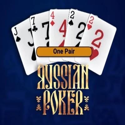 Russian Poker by OneTouch Games, showcased at spinsycasinos-es.com – game logo